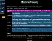 Tablet Screenshot of hammersound.net